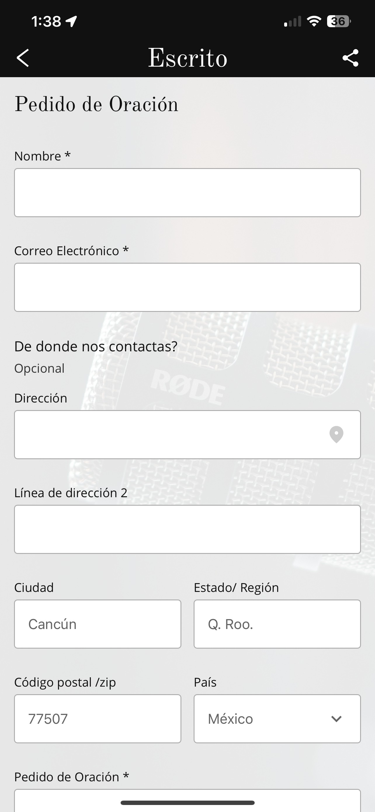 App Abba Stereo - Pedidos de oración