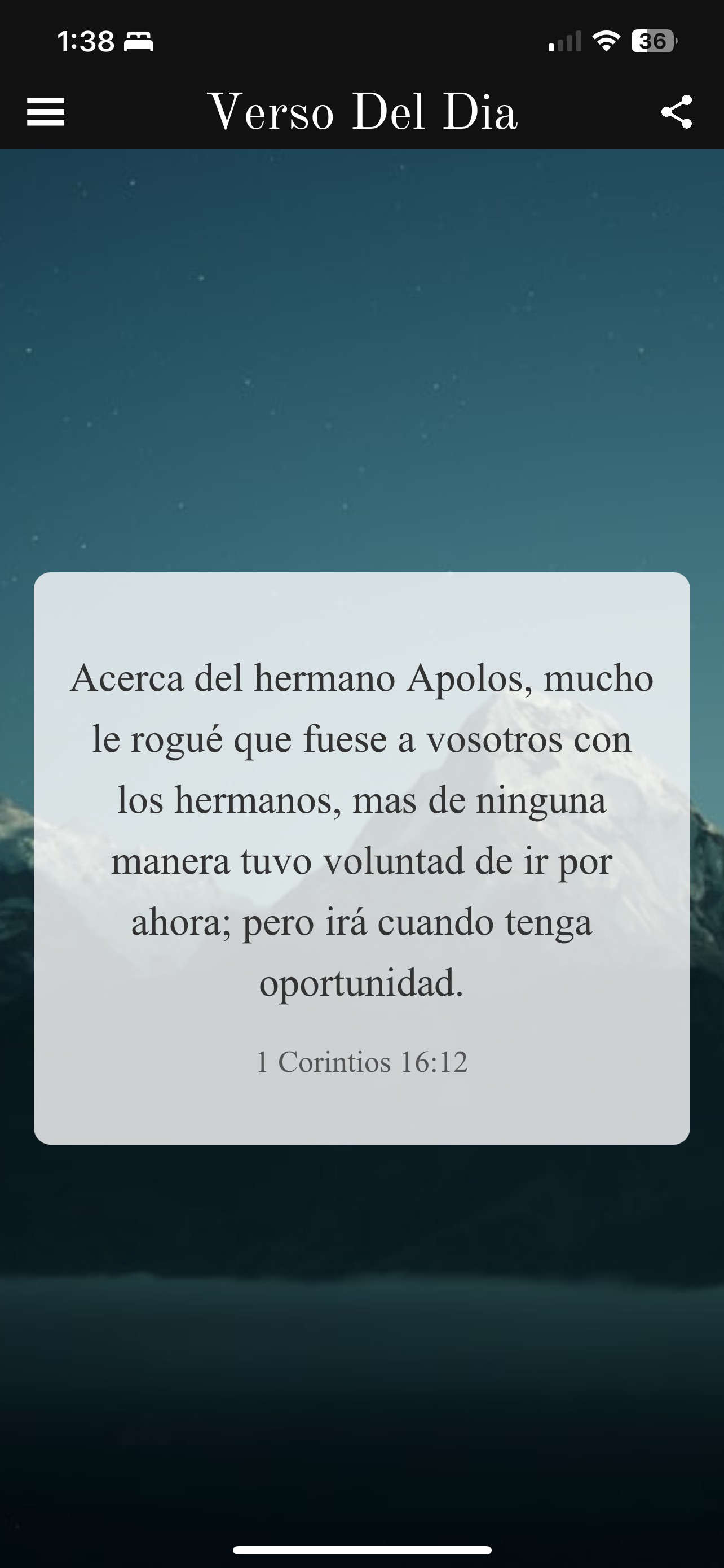 App Abba Stereo - Verso del día con paisaje
